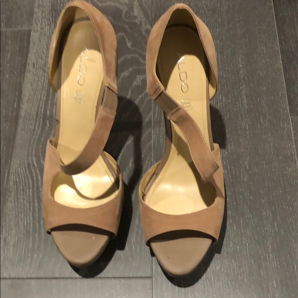 Aldo beige platform heels - Picture 1 of 5